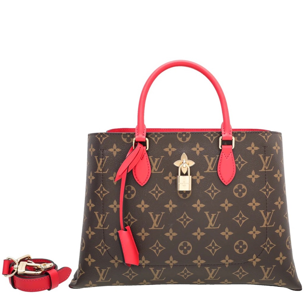 Louis Vuitton monogram flower tote cloth handbag - Picture 5 of 16